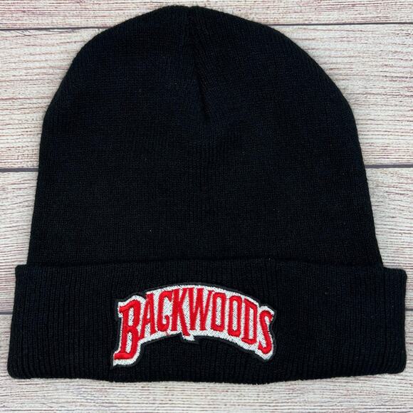 Backwoods Black Beanie Hat - Picture 1 of 4